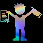 Градиентные мужские автомобильные наклейки для стен, дома, стекла, окна, двери, ноутбука, грузовика, мотоцикла, бампера, фургона, виниловые наклейки