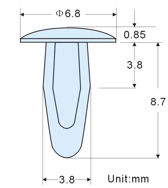 100 шт. фиксированная заклепка из нейлона и пластика винтовая втулка Проставка