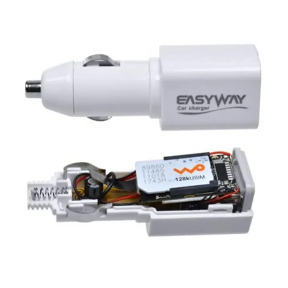 Автомобильное зарядное устройство и GPS Мини локатор USB LBS трекер GSM GPRS слежения в