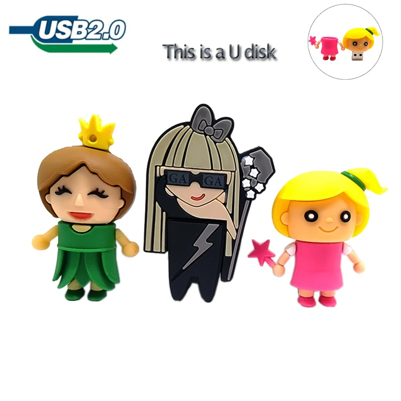 USB флеш накопитель новый дизайн мультяшная ручка для девочек 4 ГБ 8 16 32 64 милая