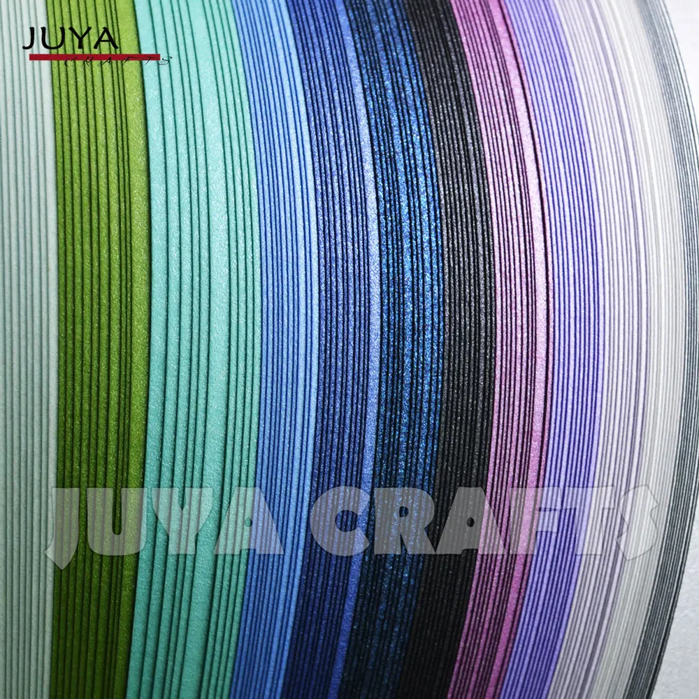 Juya Metallic Paper Quilling Set - 24 Mixed Colors, Available in 2/3/5/7/10mm Widths image 5