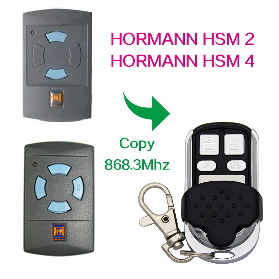 Пульт дистанционного управления hormann hsm2 hsm4 868 МГц с батарейкой|remote control|replacement remote