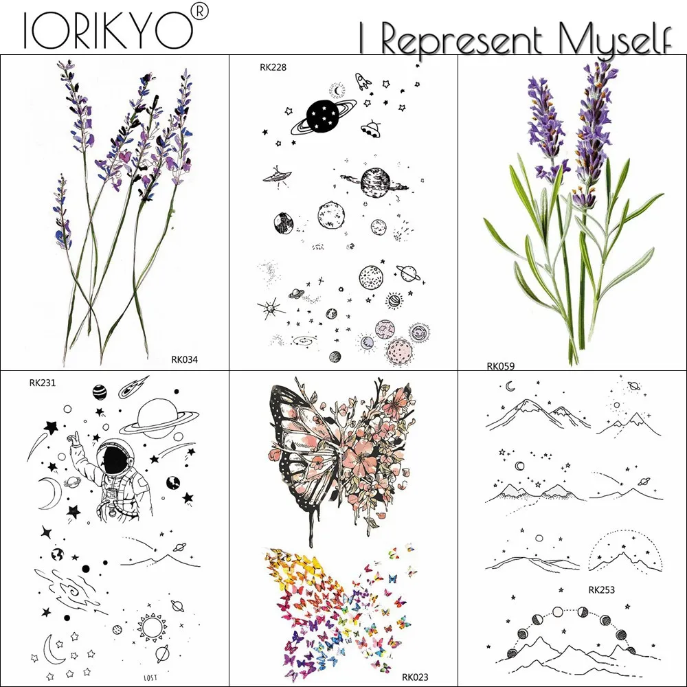 

Милые приспособления, звезды, космический корабль, цветок, татуировки, наклейки, бабочка для детей, оптом, фотобумага для женских татуировок...