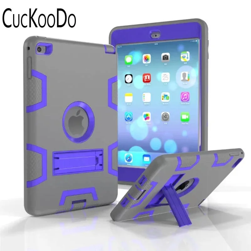 CucKooDo 3в1 прочный Броня трехслойный Гибридный высокая ударопрочность защитник Твердый защитный чехол для iPad mini 4 7,9 дюйма