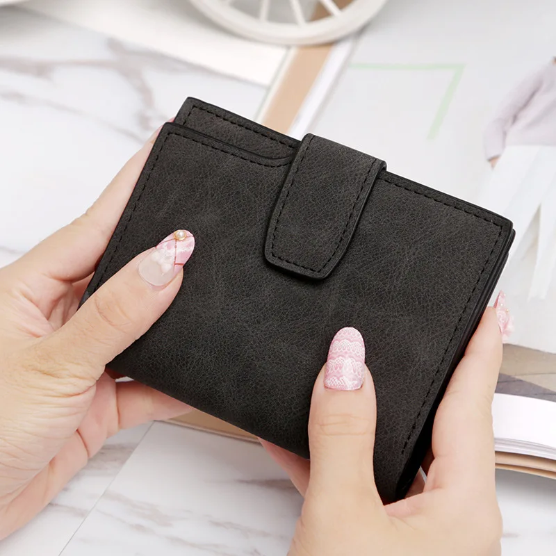 Женские короткие кошельки из искусственной кожи женский модный маленький