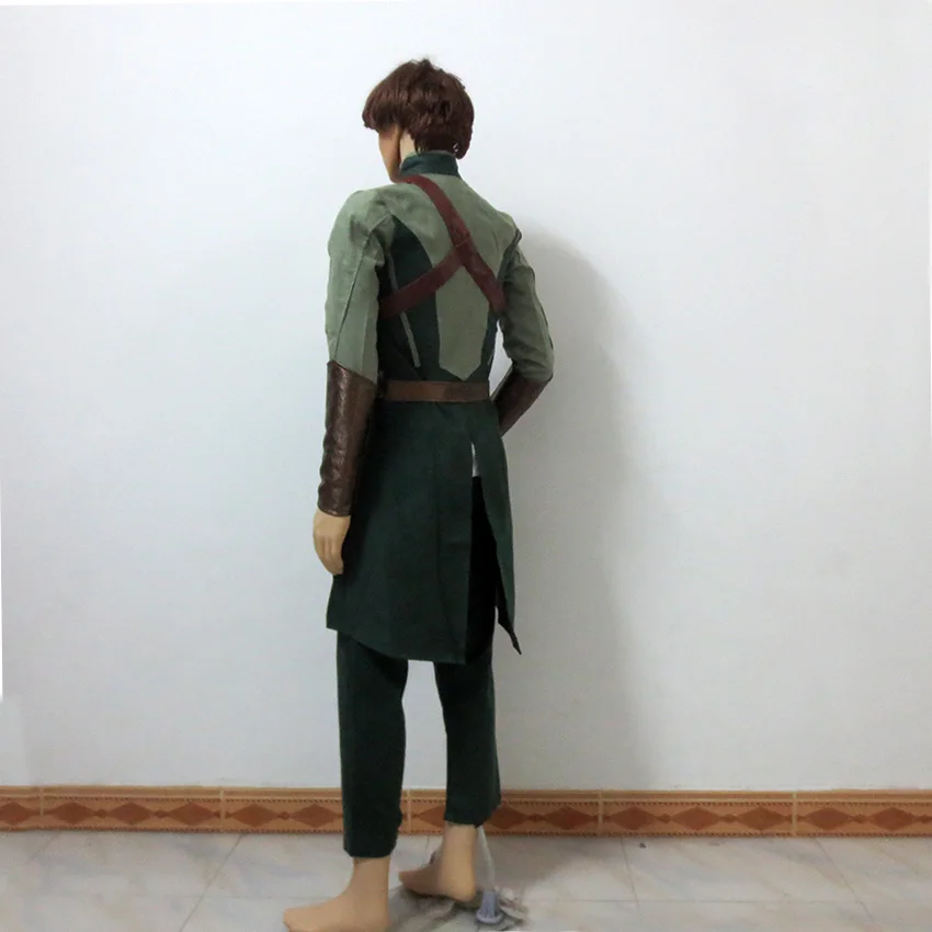 Одежда для костюмированной вечеринки Legolas зеленого цвета на Рождество Хэллоуин