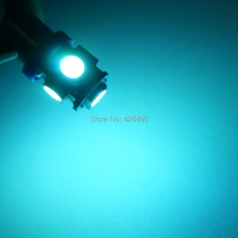 20 шт. BA9S T11 T4W 363 холодный белый красный зеленый желтый розовый 5LED 5050 для SMD