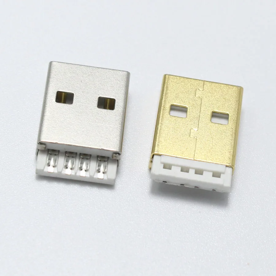 5 комплектов микро USB A 2 0 сварочный Тип никелированный позолоченный 9 мм 12 штекер