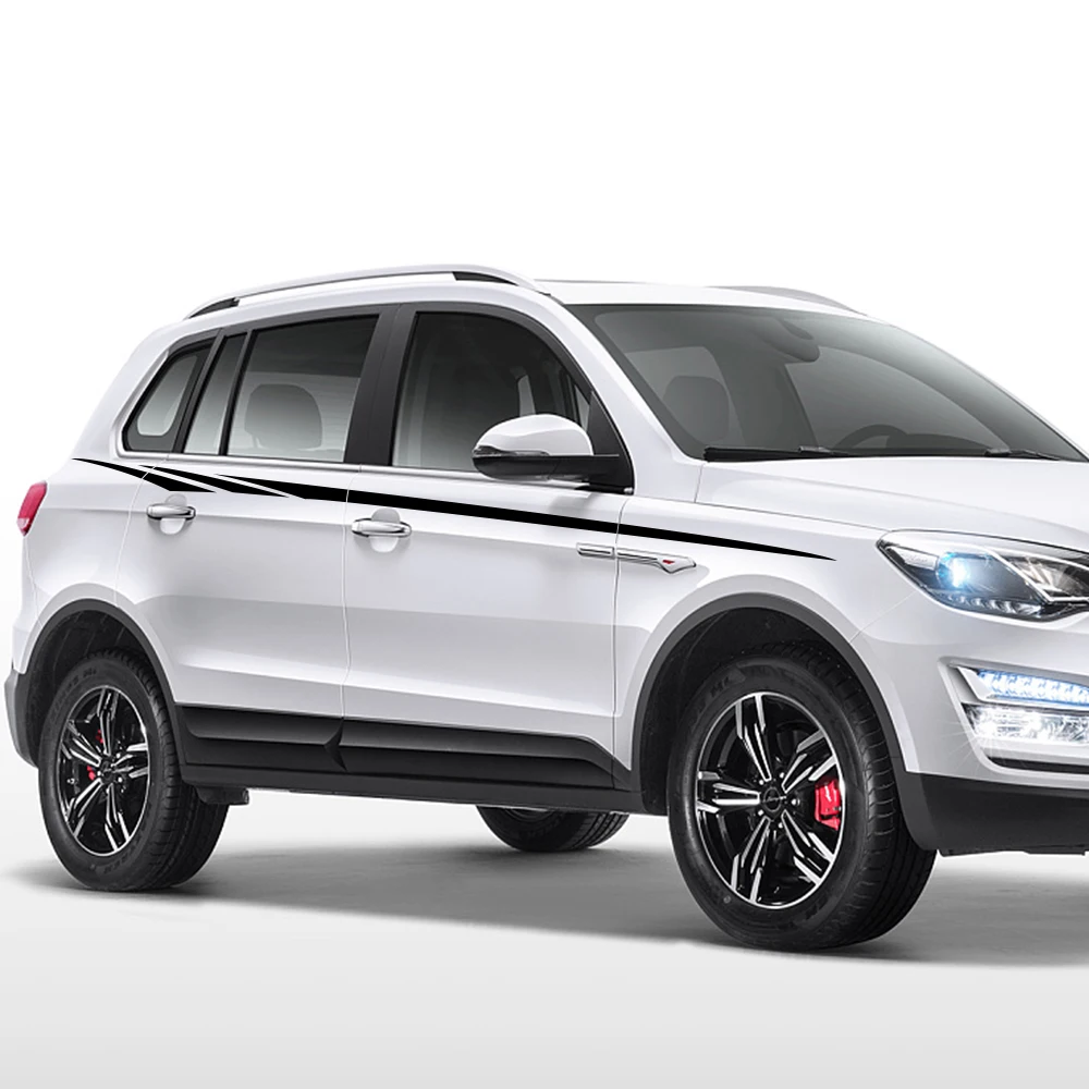 2 шт. для Volkswagen Audi BMW Ford Toyota Nissan длинные полосы автомобильные наклейки
