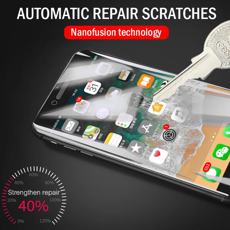 CJY мягкая защитная пленка на весь экран для iPhone X 10 6 6s 7 8 Plus Гидрогелевая (не
