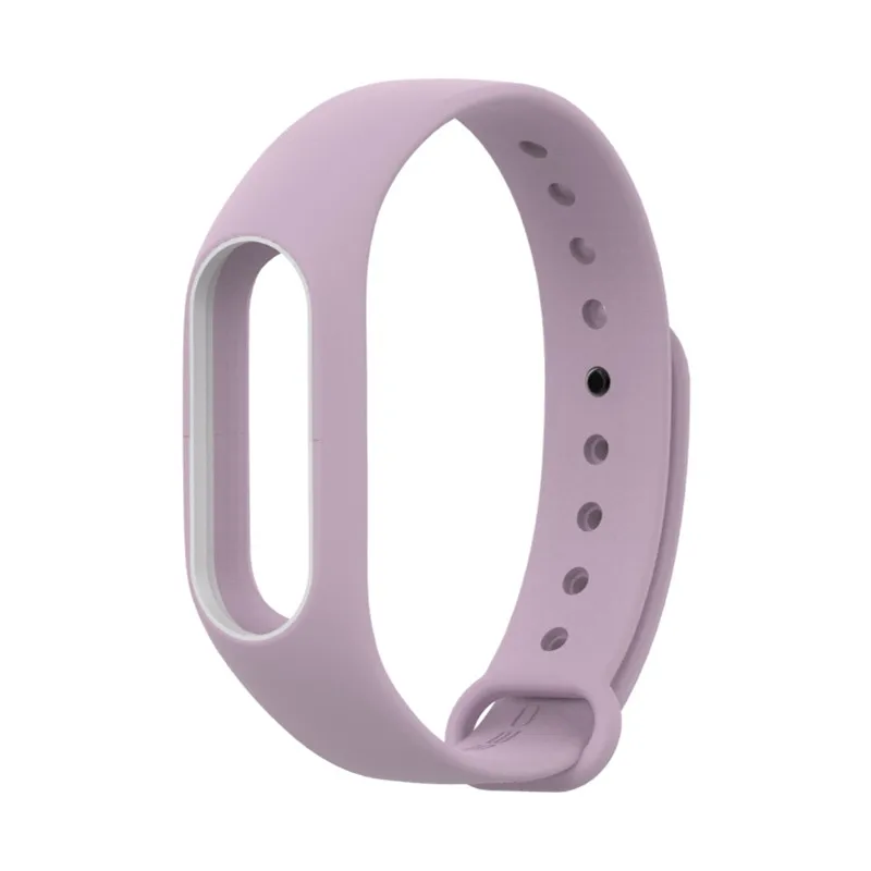 Light Purple White Браслет mi jobs для xiaomi mi band 2 ремешок силиконовый ремешок mi band 2 браслет напульсники ремешок на запястье для xiaomi mi Band 2 - Цвет: Light Purple White