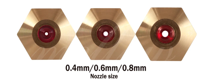 Mellow High Temperature 3d Printer NF-v6/mk10/mk8 Ruby Nozzle For Flashforge Micro Swiss Cr10 Mk8 E3d V6 Hotend