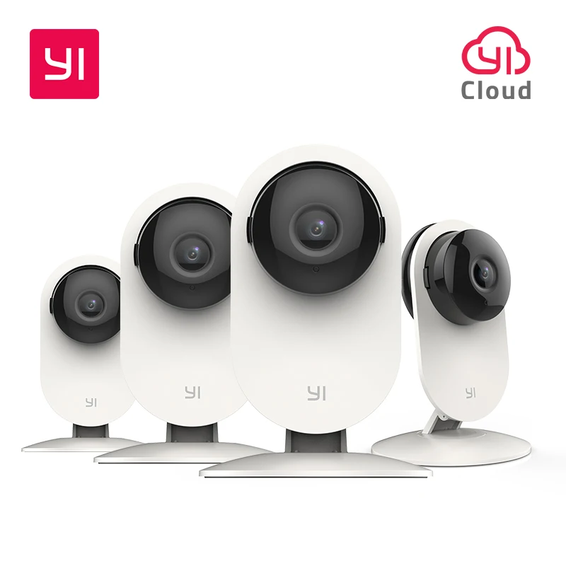 YI 4 шт. домашняя камера беспроводная IP система видеонаблюдения с ночным видением