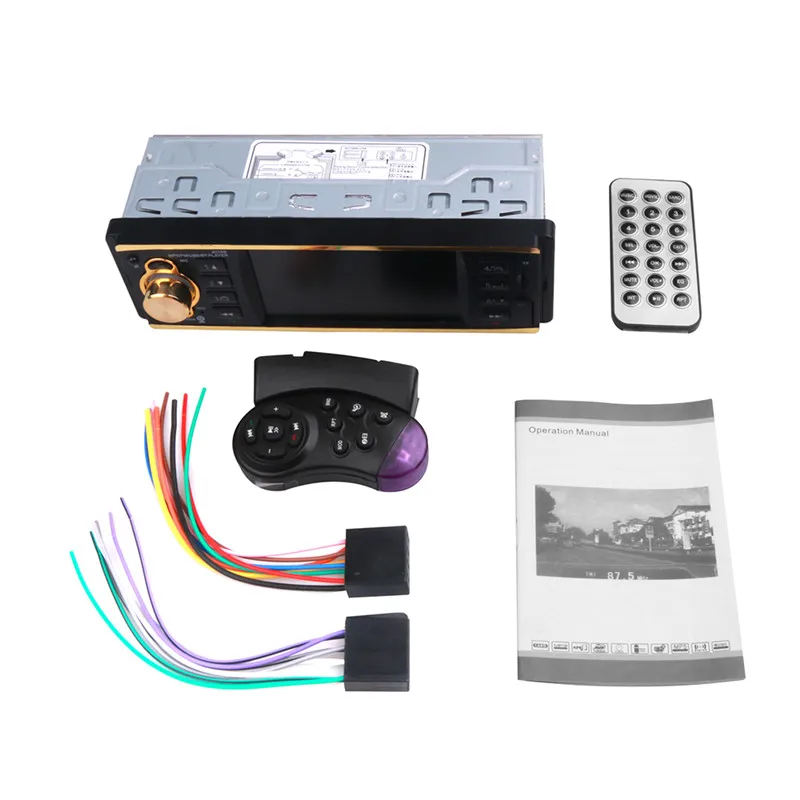Without Rear Camera HD Авторадио Мультимедиа Mp5 плеер 1DIN Авто Аудио Стерео Bluetooth Handsfree USB TF FM AUX Поддержка рулевого колеса управление - Цвет: Without Rear Camera