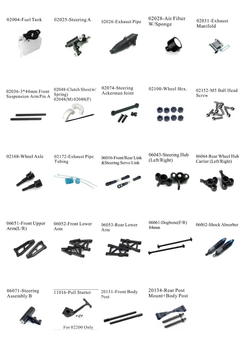 HSP RACING RC CAR SPARE PARTS ACCESSORIES FOR 1/10 NITRO ON ROAD 94177 - 24 REPLACEMENT | Игрушки и хобби
