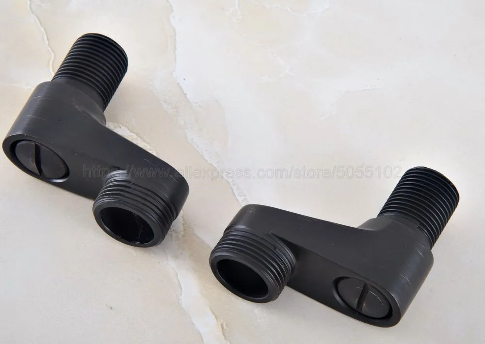2 pcs black oil rubbed brass bathroom accessories claw foot bathtub faucet adjustable swing arms zba180 free global shipping