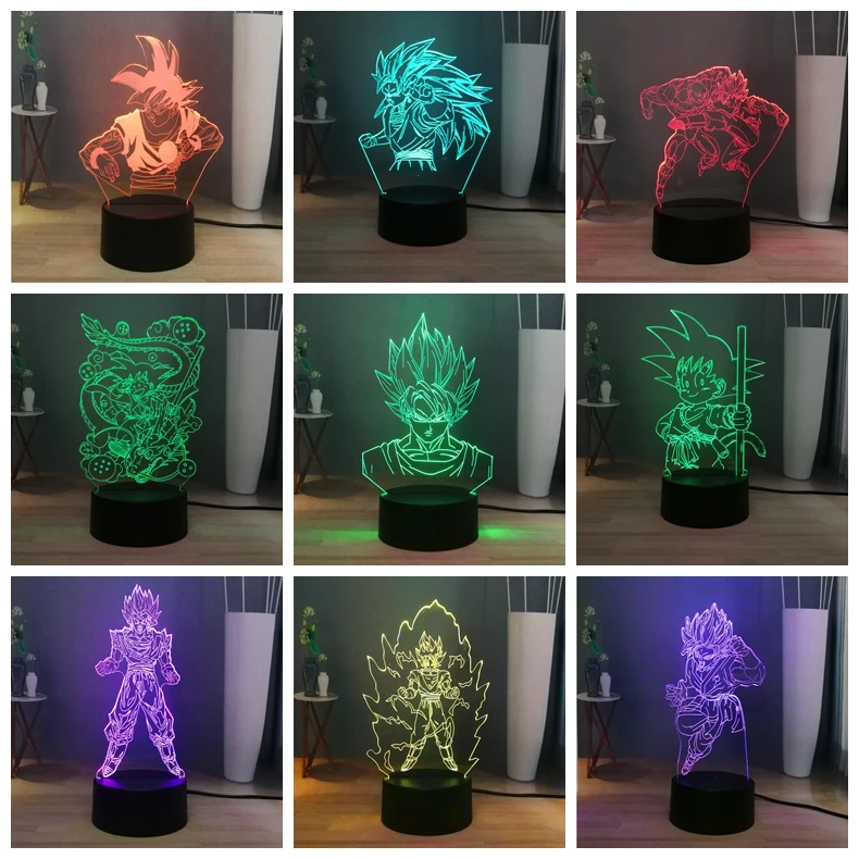 Горячая Распродажа 2014 года. Крутая Светодиодная настольная лампа Wukong Dazzle 7 цветов