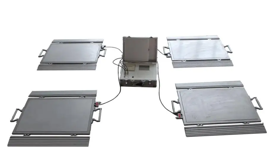 INST01 80t 4 PAD статические портативные оси транспортного средства весы для