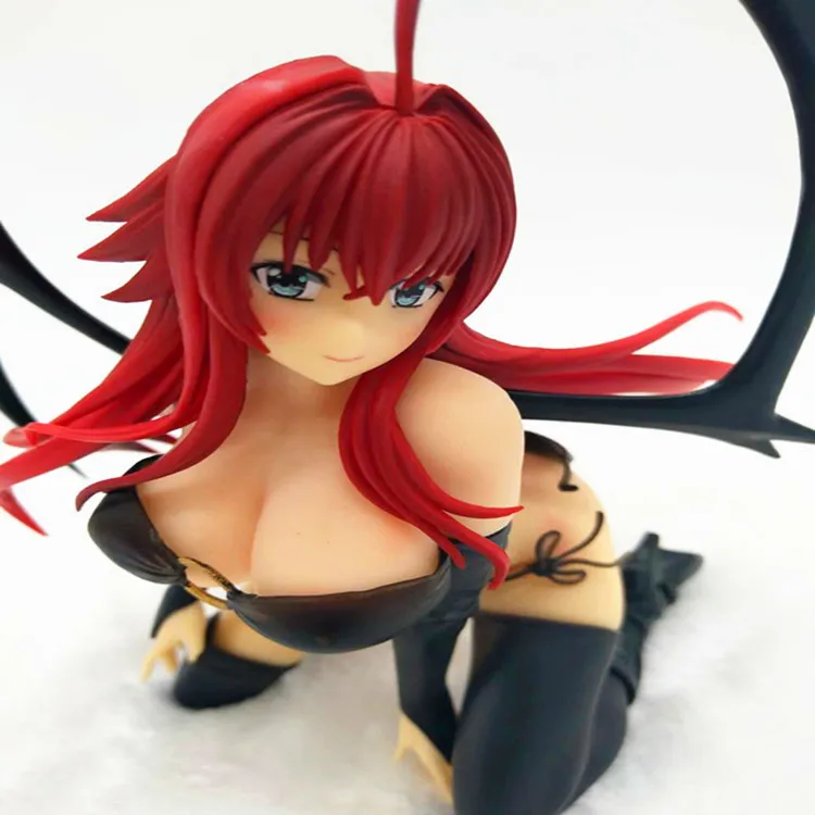 22 см аниме средней школы DxD Rias Gremory на коленях черное крыло искушение принцессы Ver ПВХ 1/7 фигурка мягкая игрушка для груди