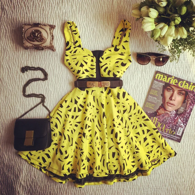 Европа и Соединенные Штаты печать соболезнуем сексуальное платье 2017 летние