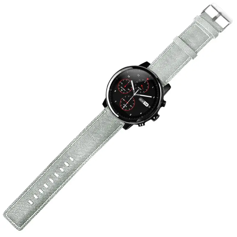 Прочный тканевый кожаный ремешок для наручных часов Замена Xiaomi Huami AMAZFIT Stratos 2 S/Pace