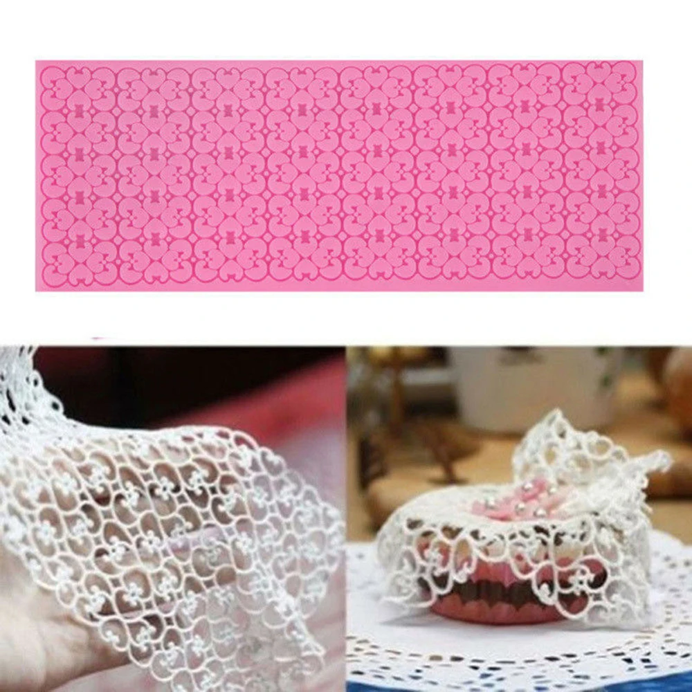 Горячая продажа DIY силиконовая кружевная форма Сахар ремесло фондан подставка