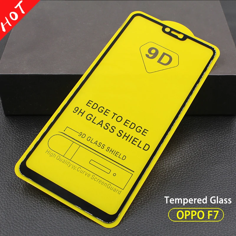 2 шт. 9D полностью наклеиваемая поверхность покрытие закаленное Стекло OPPO F7 защитное стекло на экран телефона пленка СПС OPPO F5 F9 A7 A5 A3 A71 K1 R15X полностью наклеиваемая поверхность Стекло