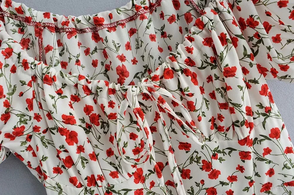 Bazaleas бюст лук мини платья Бюстье Талия vestido Повседневная мода 2019 цветочный принт