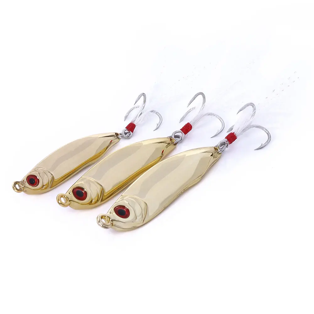 Золотистый HENGJIA 1px Рыбалка biats металлическая блесна, приманка, приманка 10/15/20g металлической приманки серебро/золото ложки рыболовные приманки 8#/6# крюк металлической рыболовной снасти - Цвет: Золотистый