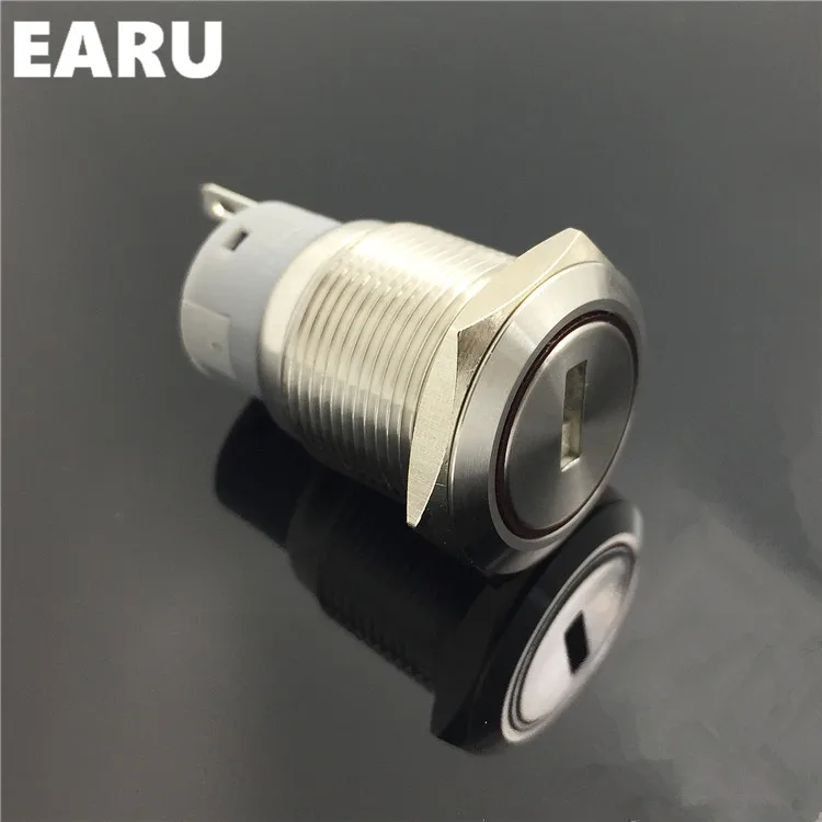 1 шт. 19 мм водонепроницаемый переключатель блокировки ключей из нержавеющей