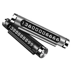 Рекламная светящаяся Автомобильная карточка, временная парковочная карта, вращающаяся карта с телефонным номером, дизайн, Стайлинг автомобиля, рекламная пластина, Магнитная Адсорбция