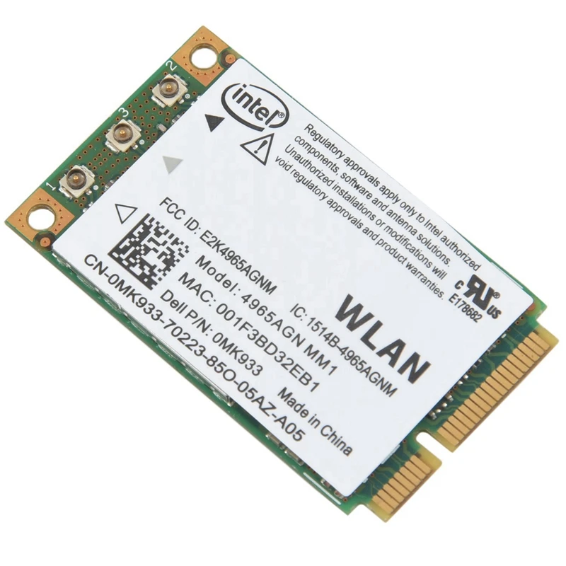 Новая беспроводная карта Wi-Fi 4965AGN MM1 для Dell Latitude D520 D530 D630 D820