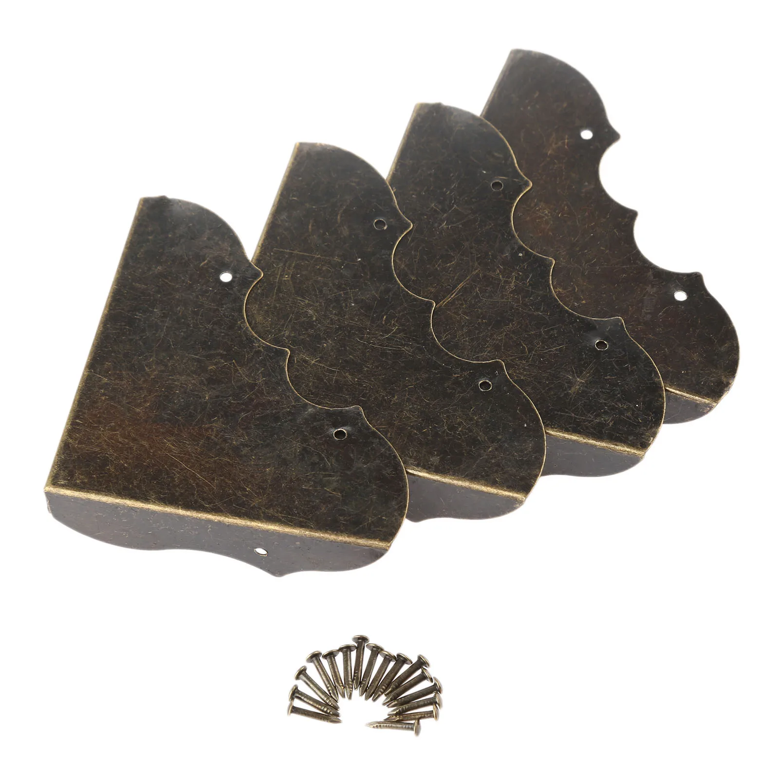 4 шт. мебельная фурнитура антикварный угол кронштейн ювелирных изделий