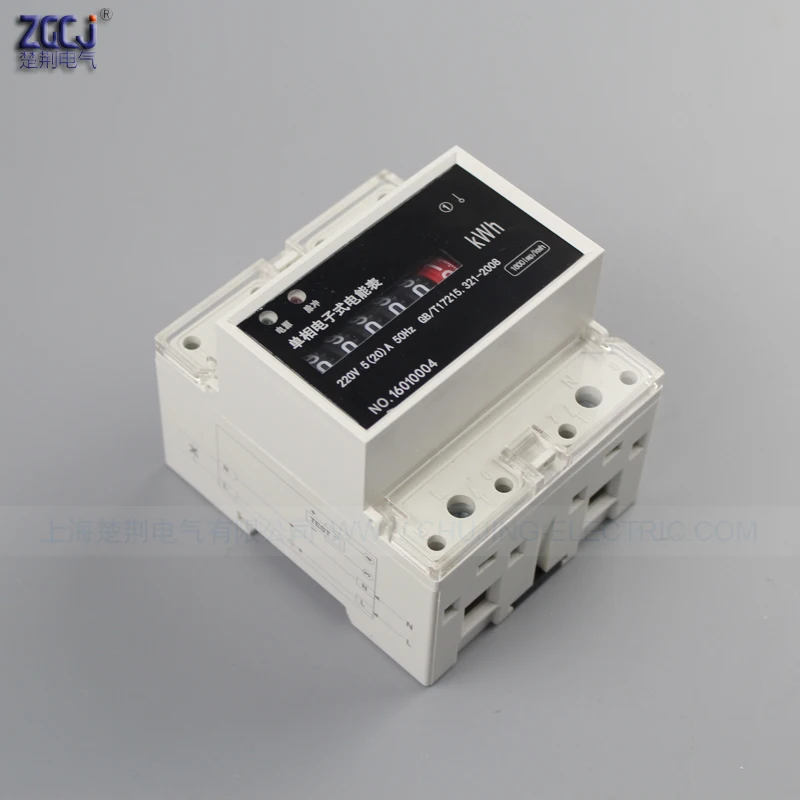 Счетчик электроэнергии DDS818 4P din однофазный 0 220 кВт/ч|din kwh|din energy metersingle phase |