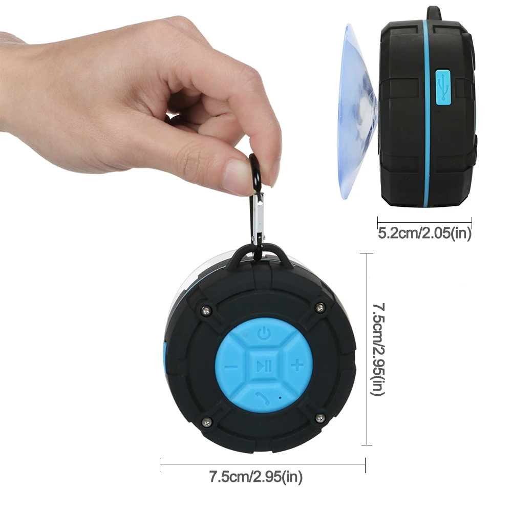 Kobwa Водонепроницаемый Открытый Bluetooth динамик портативный беспроводной сабвуфер
