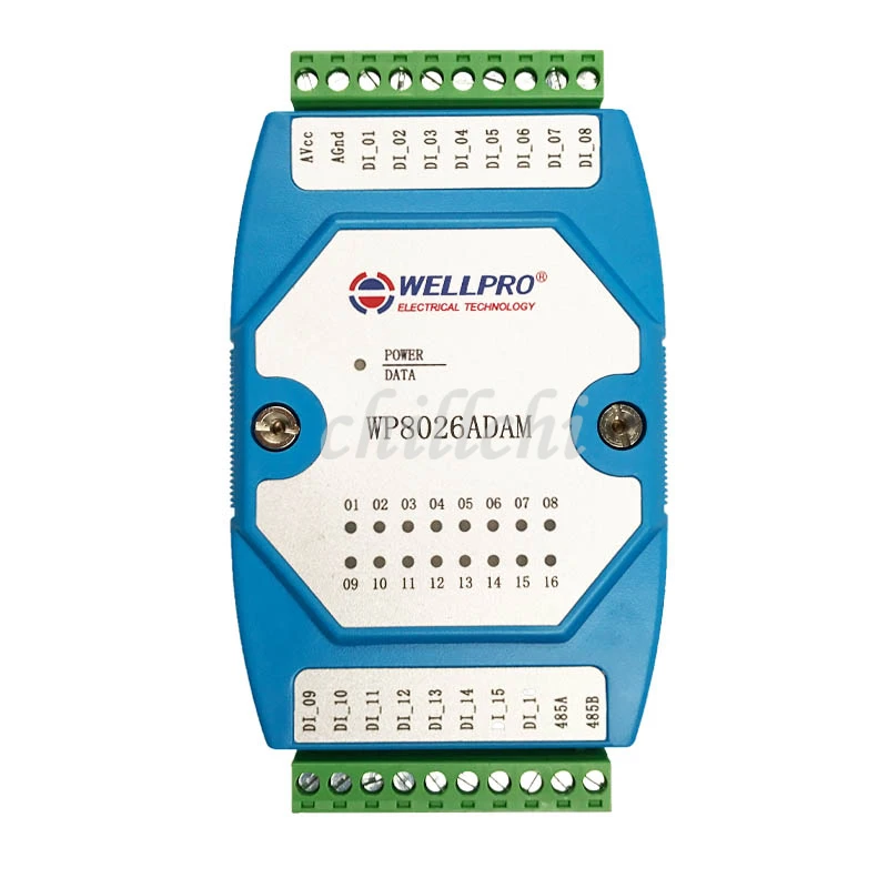 Цифровой входной модуль переключатель изолированный 16 DI RS485 MODBUS communications|communication
