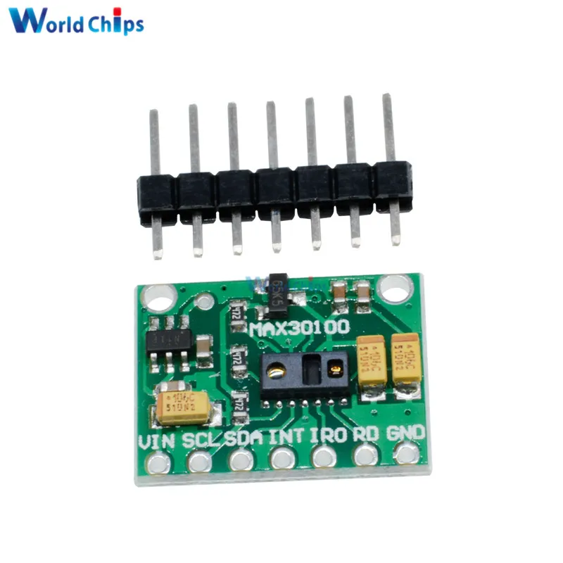 Пульсоксиметр MAX30100 модуль пульсометра для Arduino | Электронные компоненты и