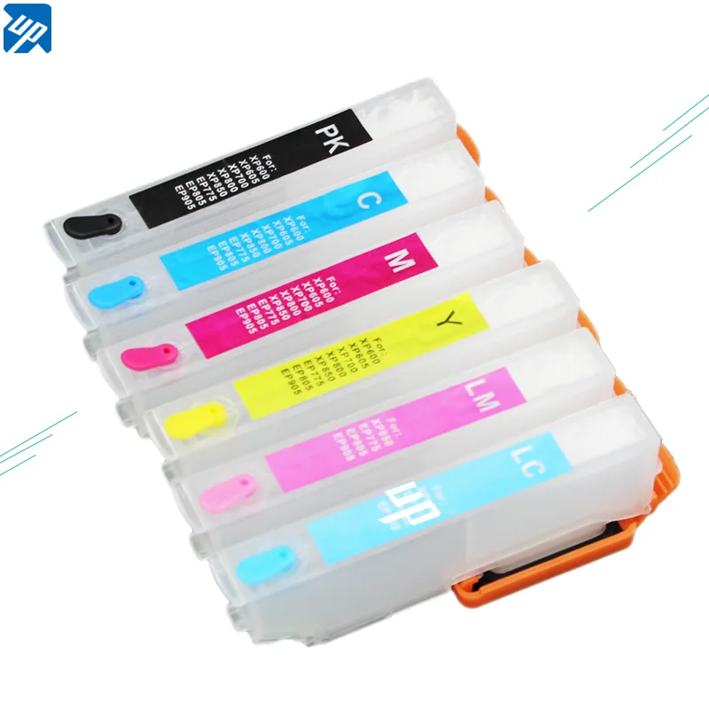 6pk T2431XL T2431 пустой Refillable патрон чернил для принтера Epson XP 750 760 850 860 950 55 xp 960 принтер с