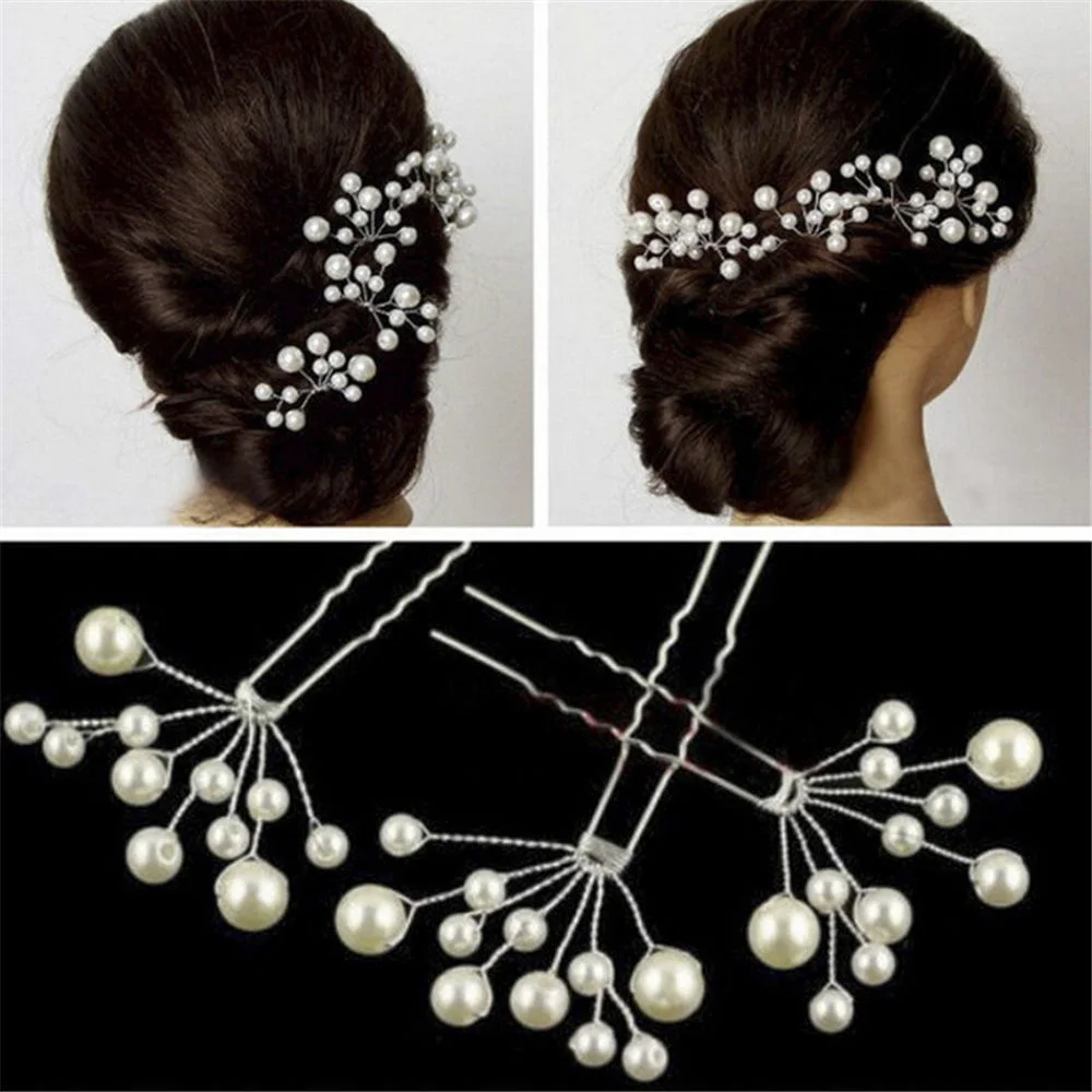 Заколки для волос свадебные женские 5 шт.|Украшения волос| |