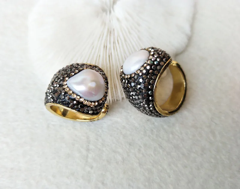 5 шт проложить Кристалл Циркон драгоценный камень манжета кольцо натуральное