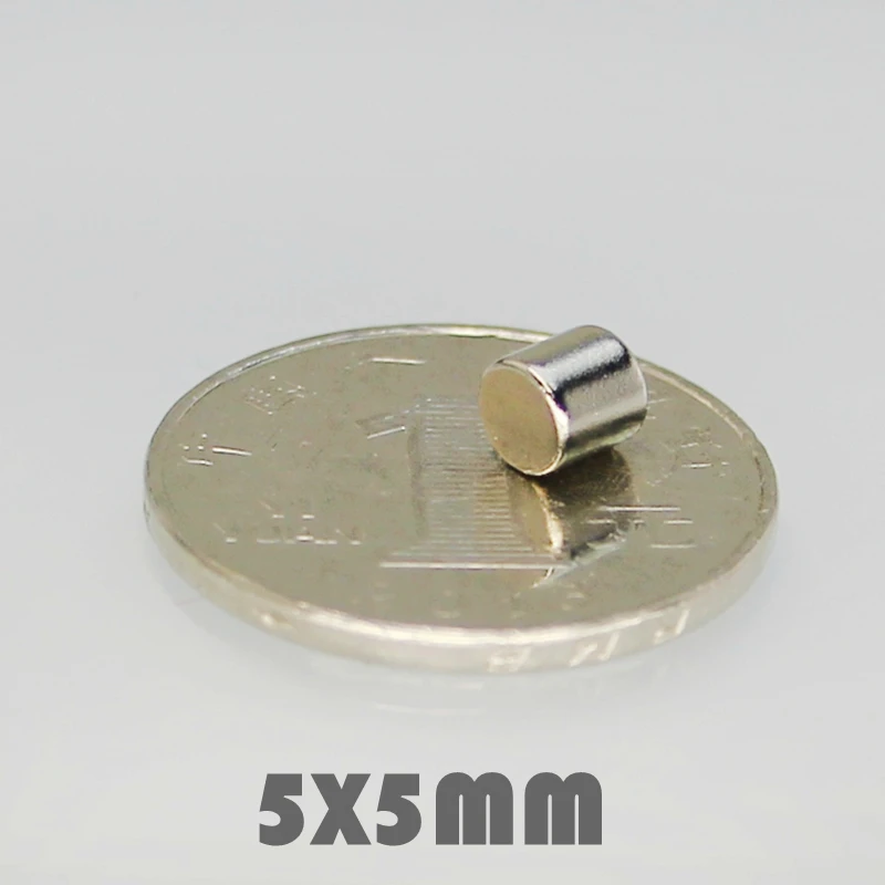 50/100/200 шт 5x5 мм Неодимовый Магнит Сильные круглые магниты N35 диск 5*5 поисковый