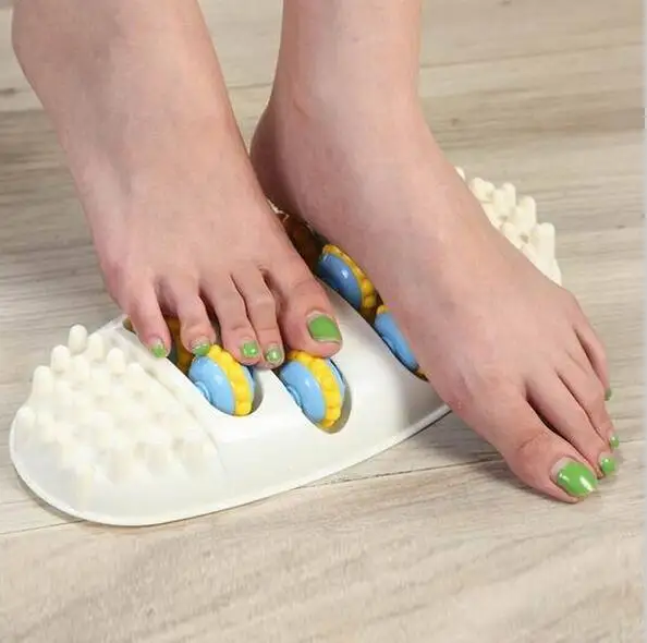 ABS массажер для ног Овальный 4 ряда роликовый массаж массажное устройство