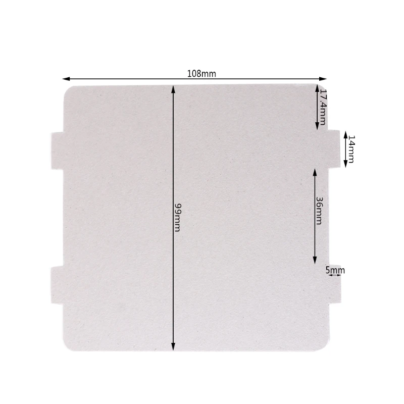 

5Pcs Mica Plates Sheets Microwave Oven Repairing Part 108x99mm Kitchen For Midea