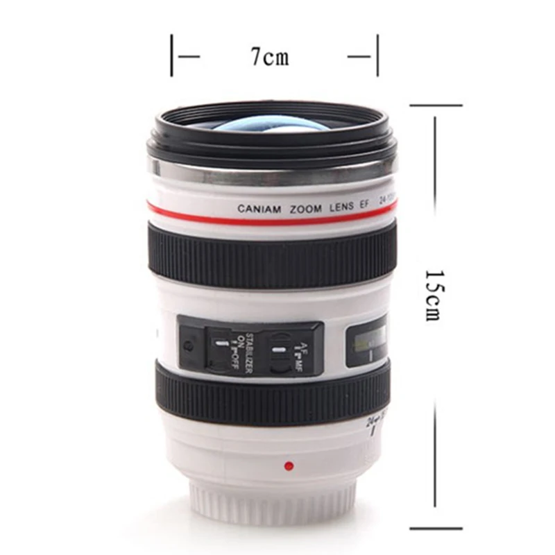 Креативная чашка в форме объектива камеры дорожные чашки для кофе и чая из