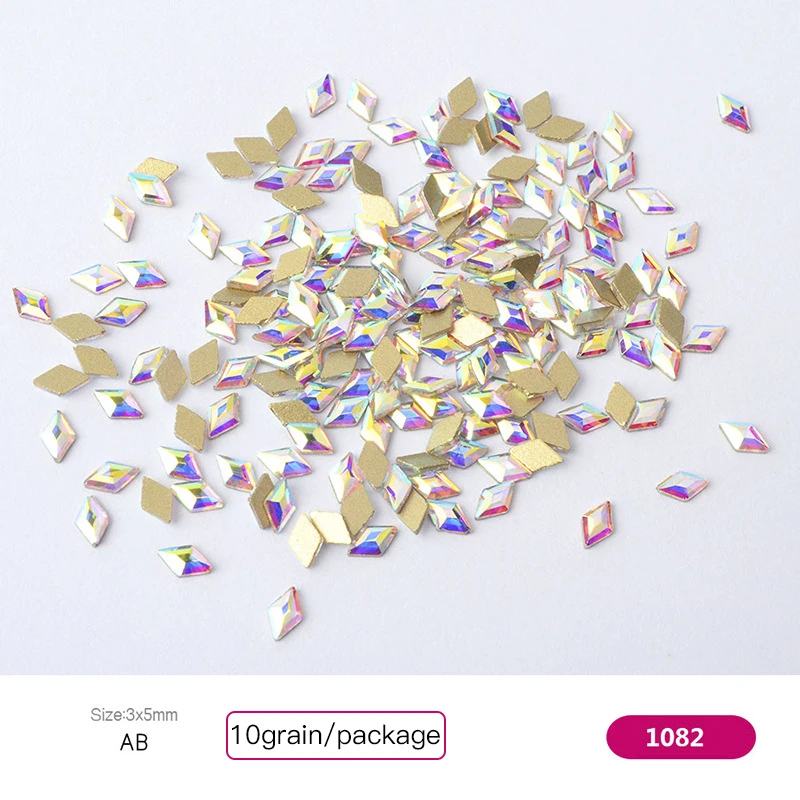 10 шт. стразы для дизайна ногтей хрустальные блестящие украшения полукруглые