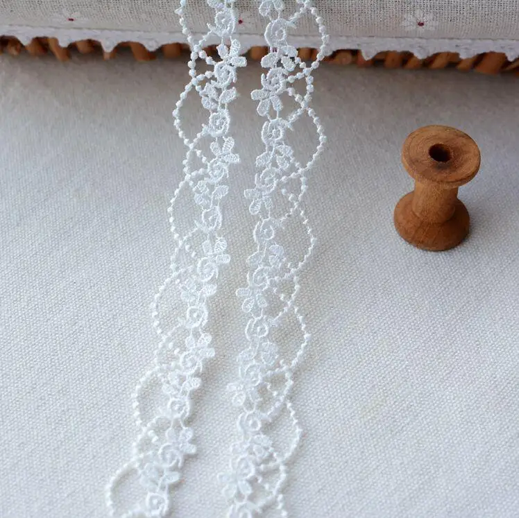 10 метров 2 3 см Ширина хорошее качество Цветочная кружевная лента Материал