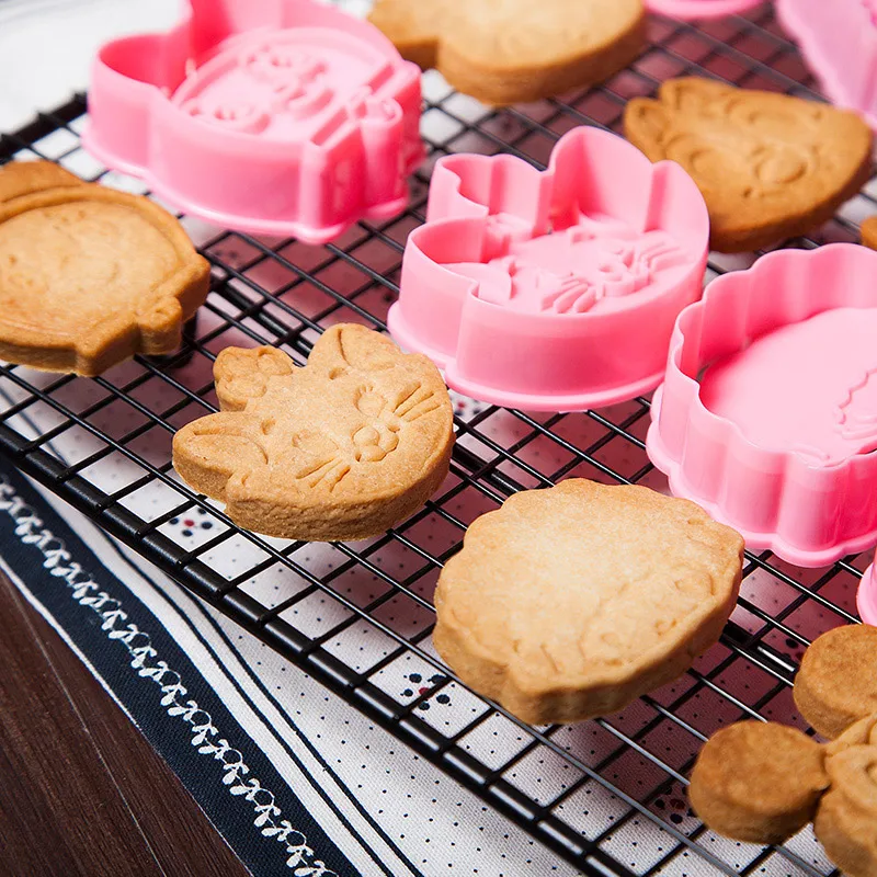 3D мультфильм выпечки Плесень печенья формы милое животное форма резак для