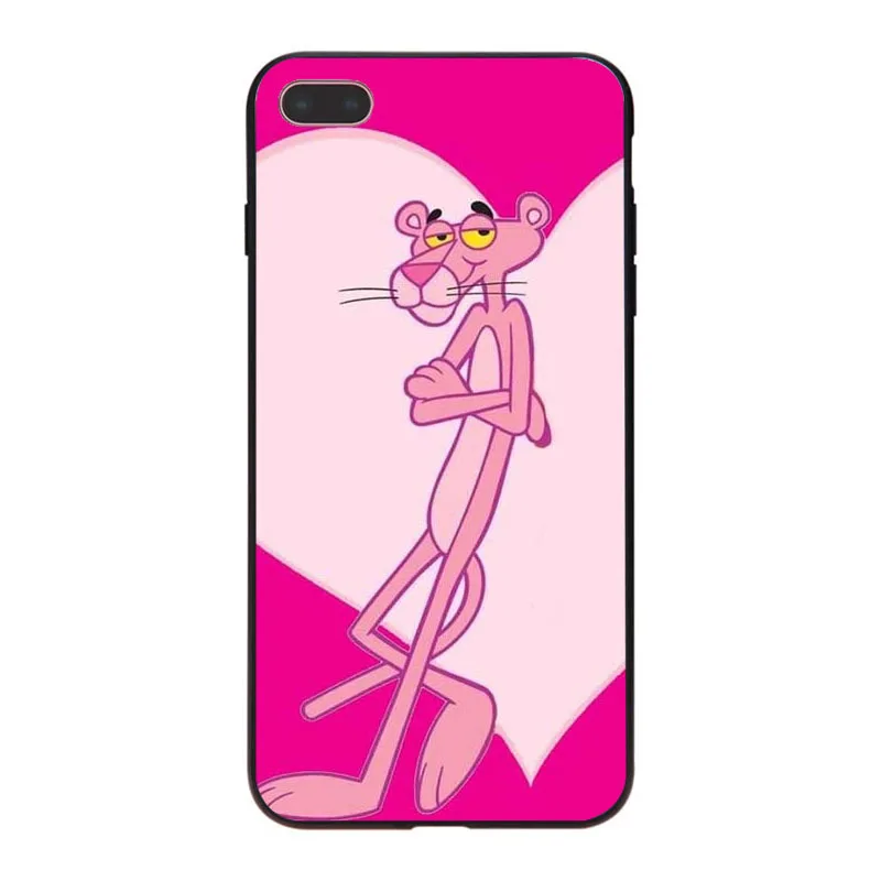Розовый пантера много цветов Роскошный чехол для телефона iPhone 8 7 6 6S Plus X XS XR XSMax 10 5