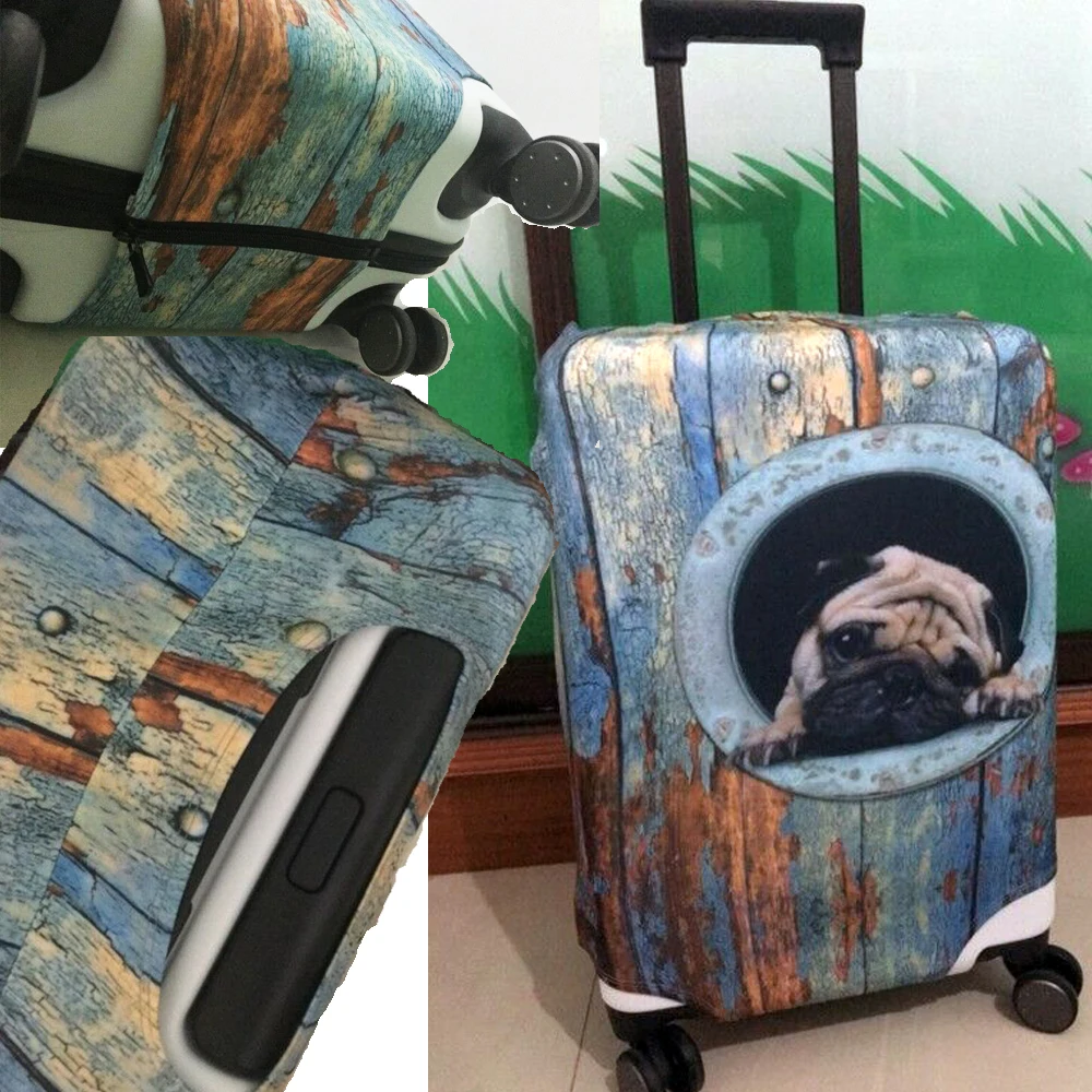 FORUDESIGNS Эластичные аксессуары для путешествий 3D Beagle Corgi принты спандекс чемодан