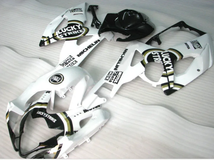 

custom fairing kit for GSXR 600 750 2005 2006 black LUCKY STRIKE GSXR600 GSXR750 fairings set 05 06 D